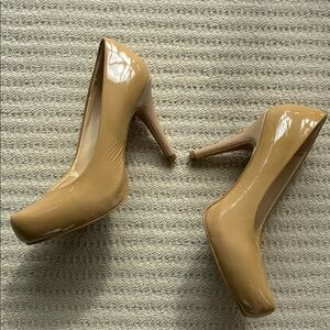 Isola Nude Patent Leather 3.5 Inch Heels
